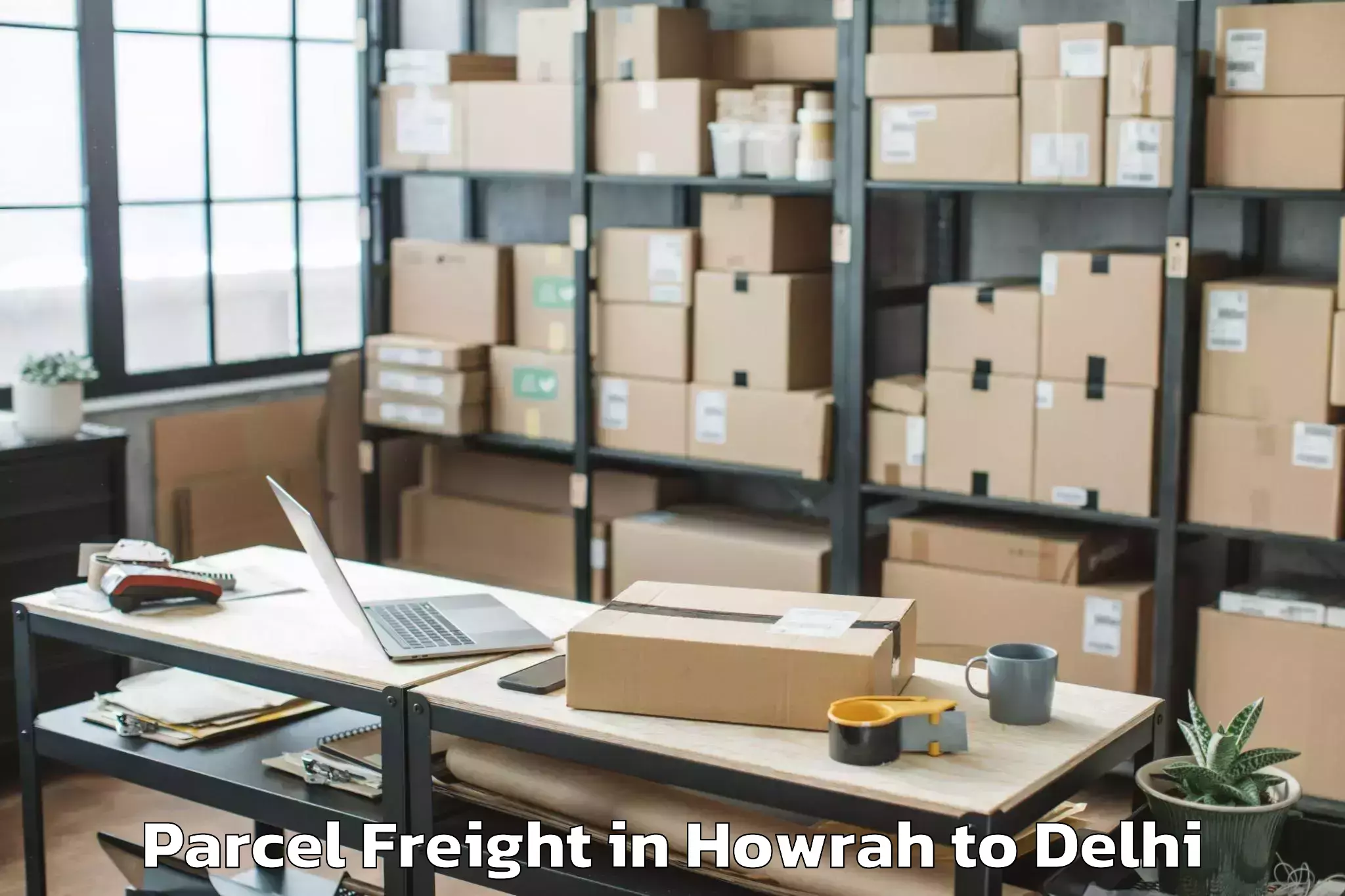 Expert Howrah to East Delhi Mall Parcel Freight